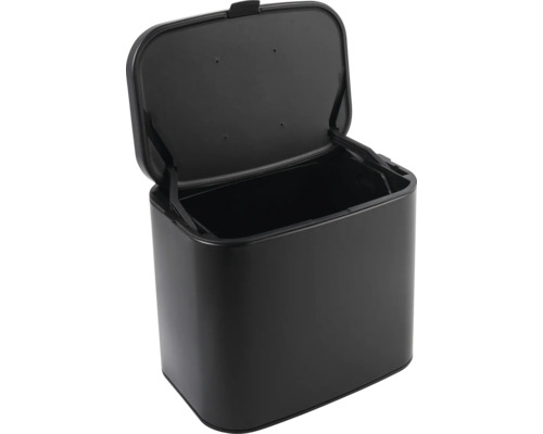 Öppen avfallsbehållare av metall