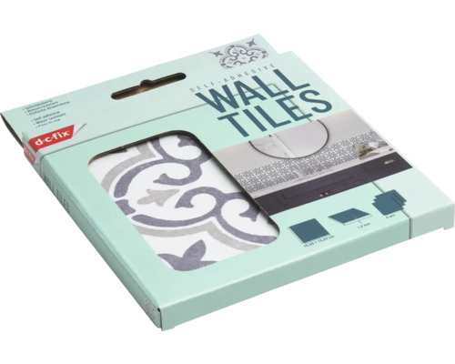 Förpackning självhäftande väggplattor med dekor