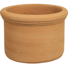 Rund blomkruka i terrakotta för trädgården