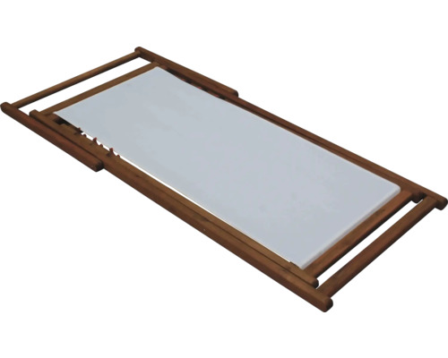 Träsolstol med tygklädsel