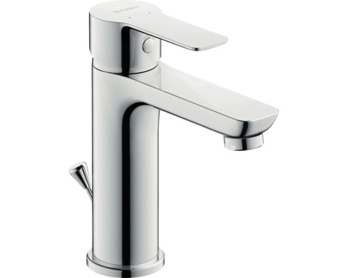 Tvättställsblandare DURAVIT A.1 M krom blank rund med dragstång