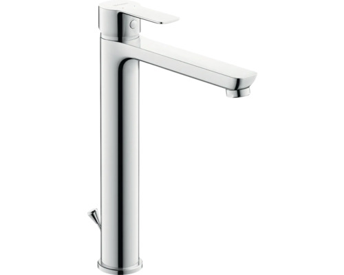 Tvättställsblandare DURAVIT A.1 XL krom blank rund med dragstång