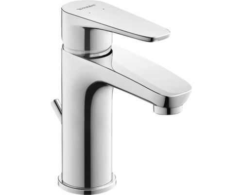 Tvättställsblandare DURAVIT B.1 S krom blank rund med dragstång