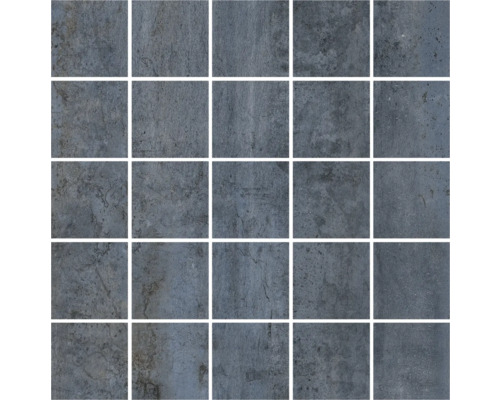 Mosaik MIRAVA Glasgow Blue blå matt 30x30 cm 5x5 Fyrkantig mosaikplatta av keramik
