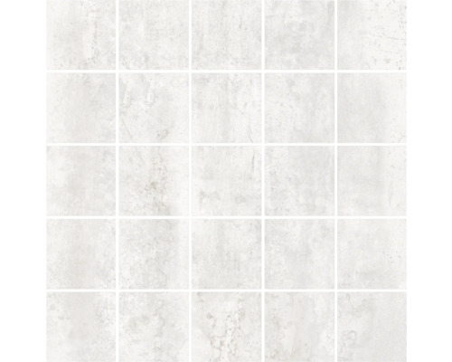 Mosaik MIRAVA Glasgow white vit matt 30x30 cm 5x5