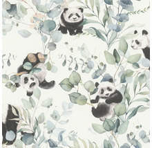 Tapet med panda- och eukalyptusmotiv