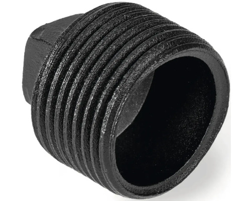 Svart gängplugg av gjutjärn