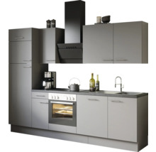 Komplett kök med över- och underskåp, fläkt och elektriska apparater