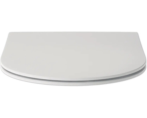 Halvcirkelformad toalettsits av plast