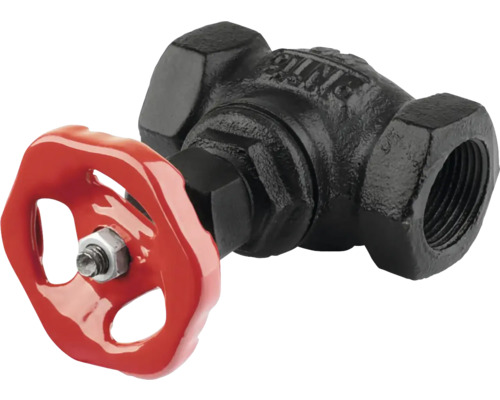 Avstängningsventil med rött handhjul