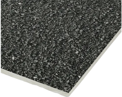 Fibercementskiva SWISSPEARL Rock Coal sockelskiva med stenbeläggning 12x1200x2500 mm