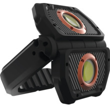 Dubbel LED-arbetslampa med justerbart stativ