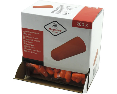 Förpackning med 200 stycken öronproppar