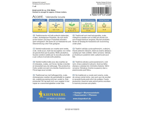 Accent vårsallat fröpaket