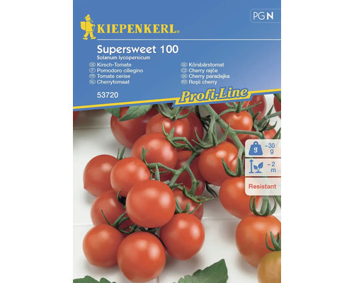 Tomatfrön KIEPENKERL Körsbärstomat Supersweet 100 F1