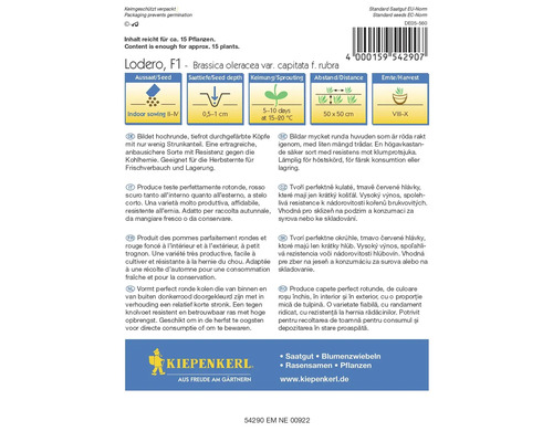 Fröpåse rödkål Lodero F1