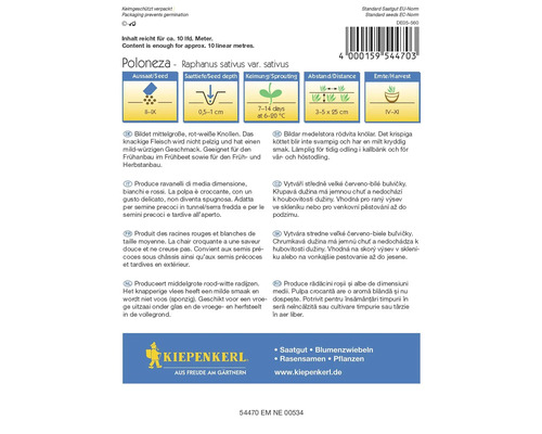 Påse med rädisfrön Poloneza