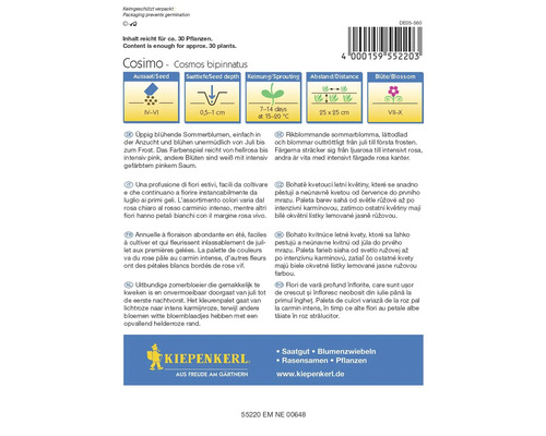 Fröpaket Cosmos bipinnatus