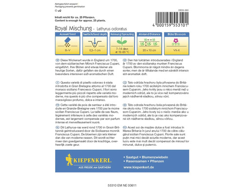 Fröförpackning Luktärt Royal Mixning