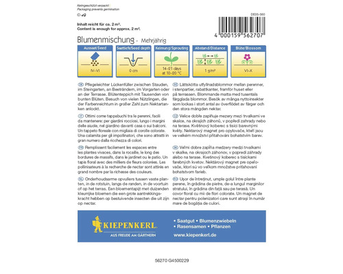 Blomsfröblandning flerårig