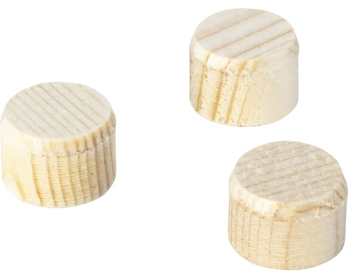 WOLFCRAFT Kvistplugg Ø 15 mm, 50-pack Tre träpluggar för träförbindelser