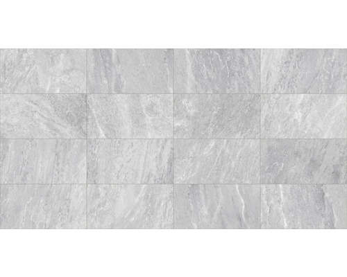 Grå keramiska plattor med stenutseende för golv och vägg