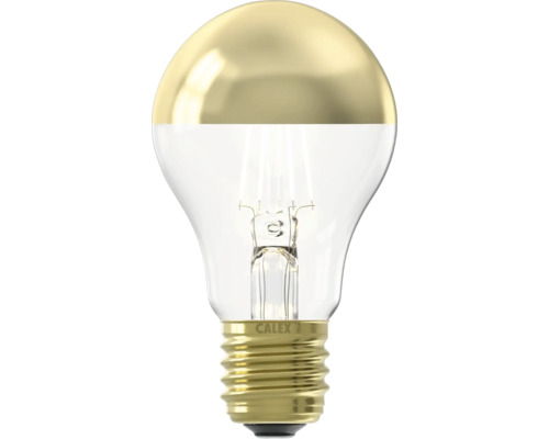 Calex LED-lampa med E27-sockel och delvis speglad yta