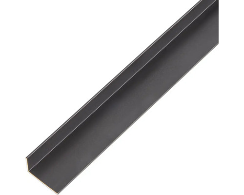 Vinkelprofil aluminium svart eloxerat 20x10x1mm 2,6m Vinkelprofil av metall