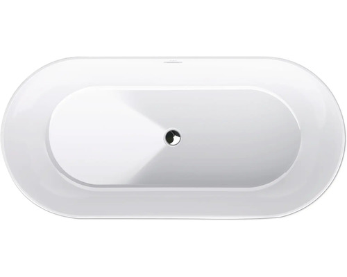 Översikt av ett badkar med avloppsgarnitur