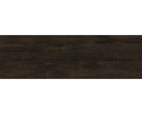 Mörkt trägolv i parkettutseende.