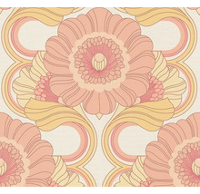 Tapet A.S. CRÉATION Retro blom vit 10,05x0,53m