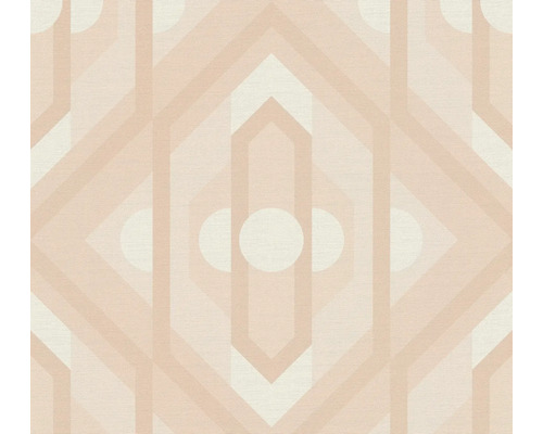 Tapet A.S. CRÉATION Retro ornament beige 10,05x0,53m Tapet med geometriskt mönster