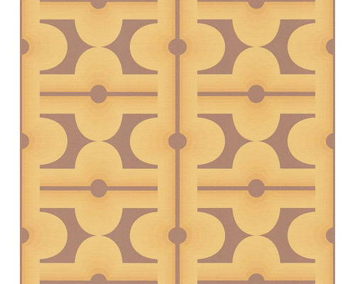 Tapet A.S. CRÉATION Retro abstrakt gul 10,05x0,53m Tapet med geometriskt mönster