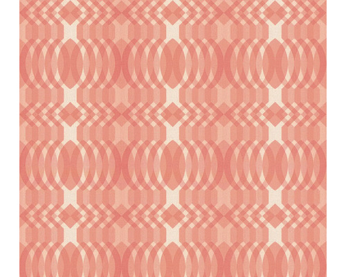 Tapet A.S. CRÉATION Retro geometrisk röd 10,05x0,53m Dekorativ tapet med geometriska former
