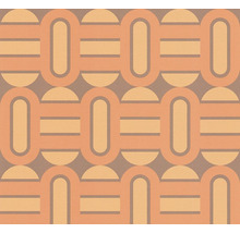 Tapet A.S. CRÉATION Retro orange 10,05x0,53m