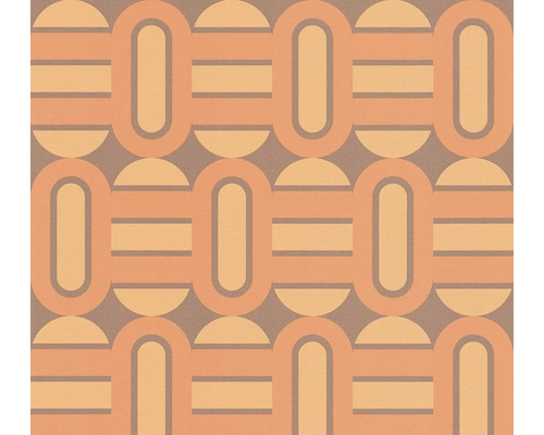 Tapet A.S. CRÉATION Retro orange 10,05x0,53m