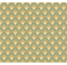 Tapet A.S. CRÉATION Retro grafisk grön 10,05x0,53m