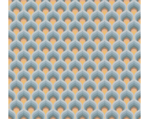 Tapet A.S. CRÉATION Retro grafisk blå 10,05x0,53m Tapet med geometriskt mönster