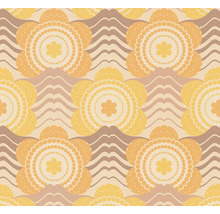 Tapet A.S. CRÉATION Retro blom gul 10,05x0,53m