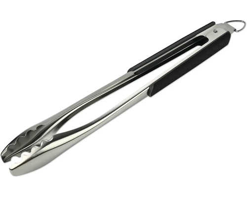 Grilltång i rostfritt stål med mjukt grepp