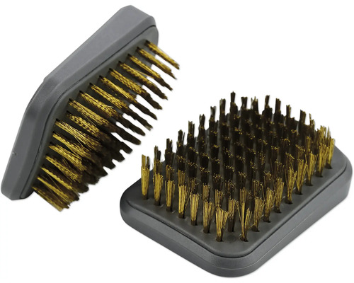 Stålborste med plasthölje