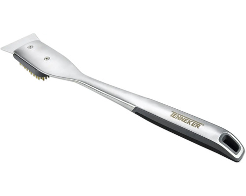 Grillborste med skrapa för grillrengöring