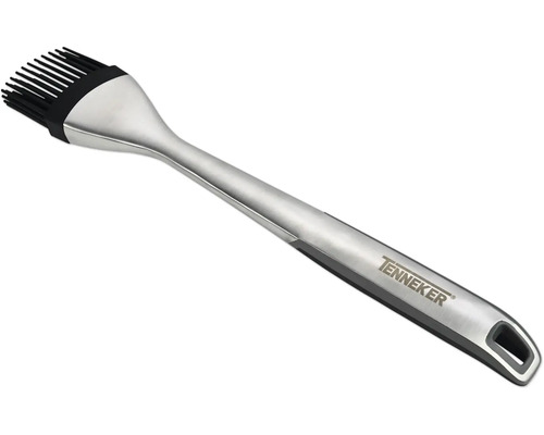 Tenneker grillborste med silikonborst och handtag i rostfritt stål