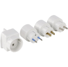 Adapterset för vägguttag för olika kontakttyper