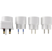 Adapterset för eluttag för olika kontakttyper