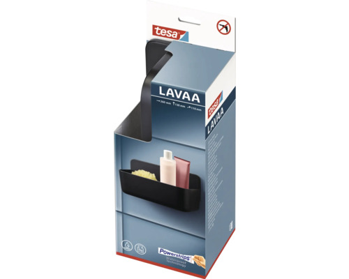 Tesa Lavaa duschhylla i produktförpackning