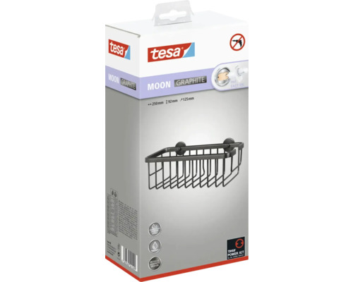 Tesa Moon Graphite duschkorg förpackning