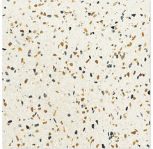 Terrazzoplatta med mångfärgat mönster