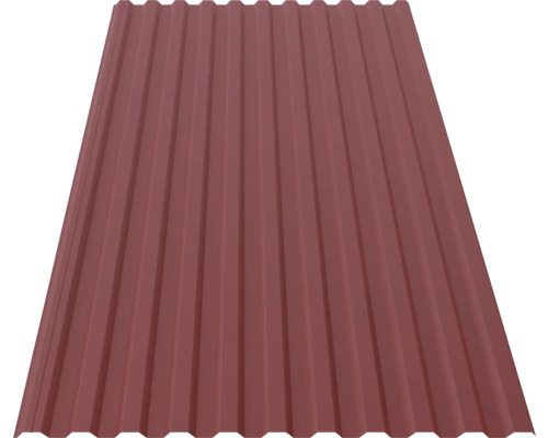 Takplåt LINDAB LLP20 Förslöv mörkröd 4500x1000x0,5 mm Takplåt LINDAB LLP20 Förslöv mörkröd 4500x1000x0,5 mm