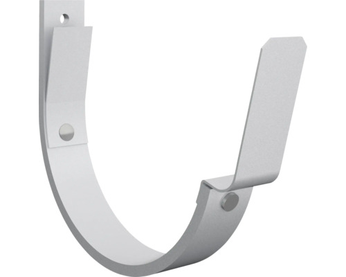 Takrännekrok LINDAB kort silvermetallic 70 mm Takrännekrok av metall